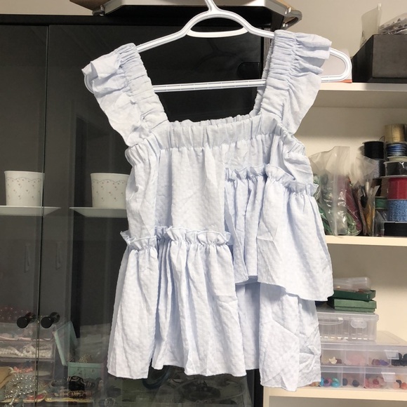 Brand new blue Bustier girl top unique small - Picture 2 of 3